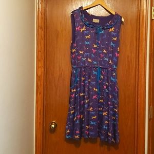 Lindy Bop Peyton Purple Horses Dress